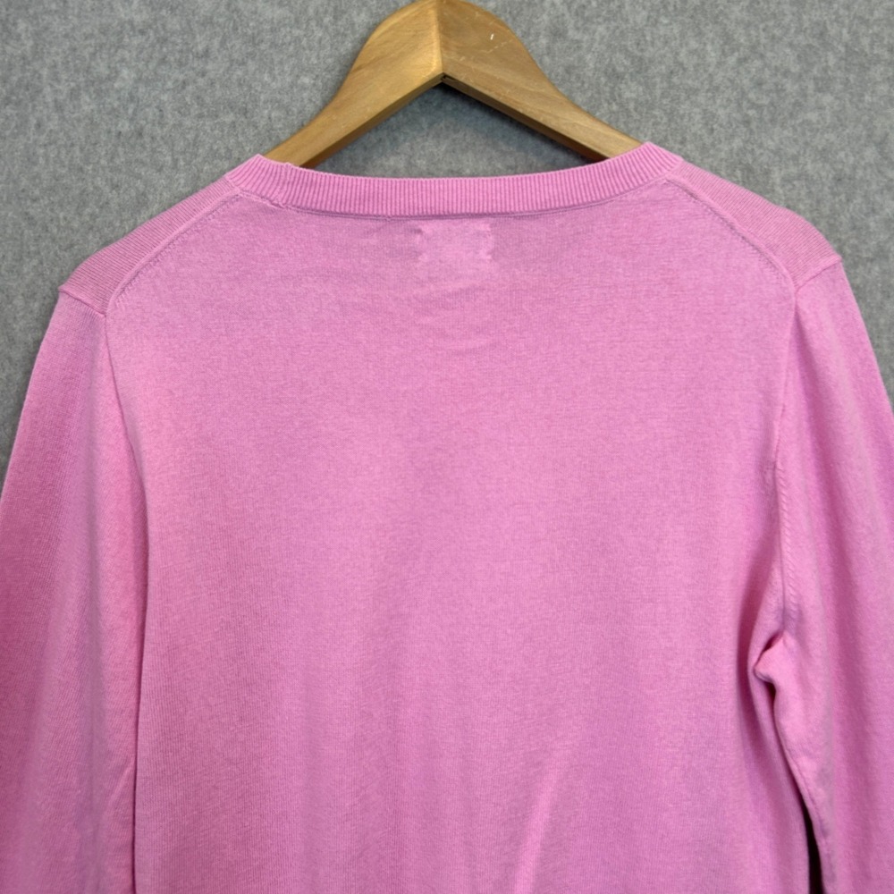 J.Crew Size XL Teddie Sweater Pink Red Heart Cotton Love Valentines Date NWT - Picture 6 of 10